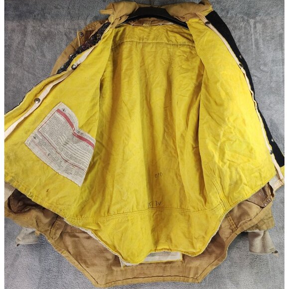 Morning Pride Firefighter Turn Out 44C 29/35L 34S Vintage Set with Boots Gloves - Picture 4 of 16